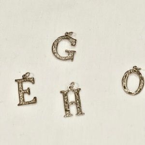 Sterling Silver Initial Charms